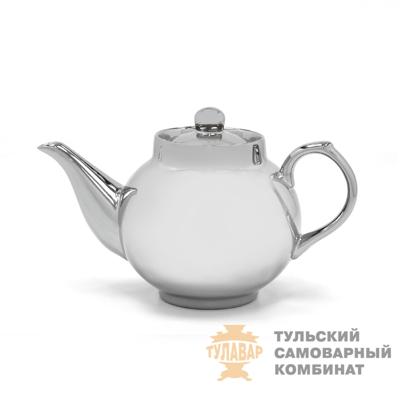 Чайник фарфоровый под никель