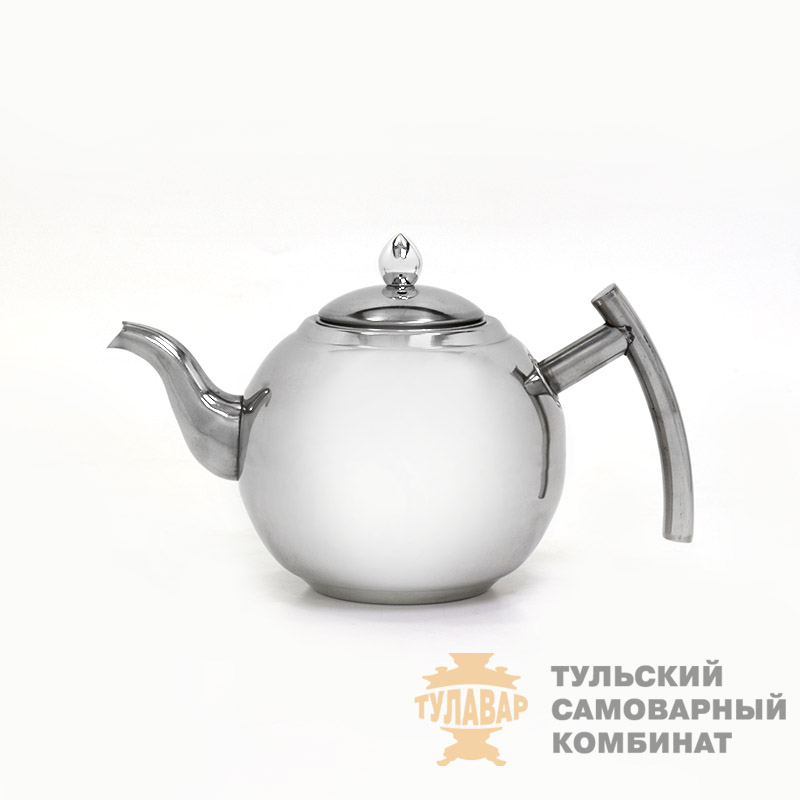 Чайник из нержавеющей стали 1л под никель, круглый
