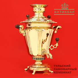 Самовар Тейле антикварная рюмка гранями 4 литра